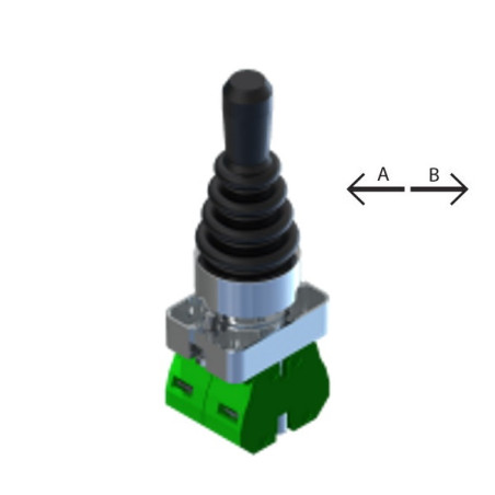 ECX1512  Joystick 2 posizioni A B mantenute  serie metallo H 79 mm