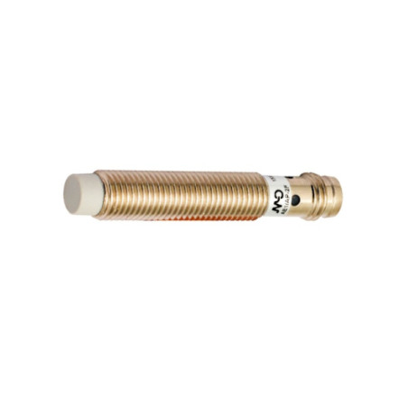 AE1/AP-2F  Sensore induttivo M8 non schermato  alim 10 30Vdc  NO  PNP  Sn 2,5 mm Corpo in ottone nichelato  conn  M8