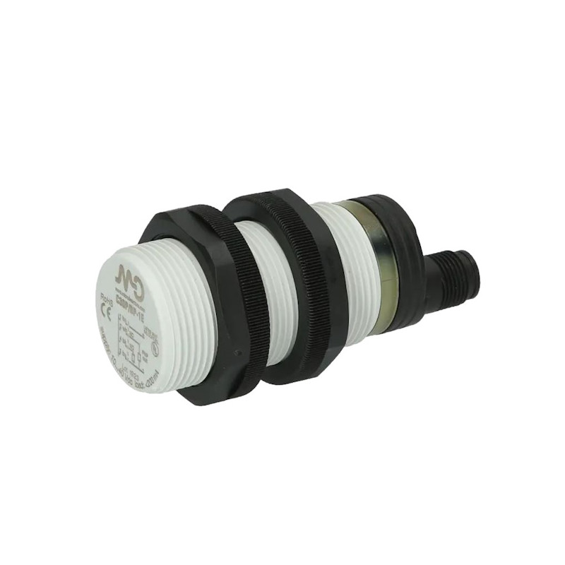 C30P/BP-1E  Sensore capacitivo M30  Corpo in plastica  Sn 4  16mm  Schermato 10 40Vdc  PNP  NO NC conn  M12  IP67