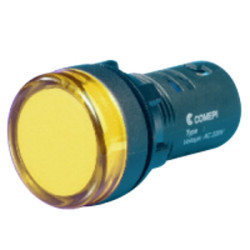 ECX 2053-24L  Lampada pilota D 22 mm  LED 24Vac dc  luce giallo