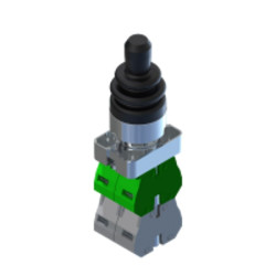 ECX1550  Joystick 4 posiz  A B C D con ritorno serie metallo H 55 mm