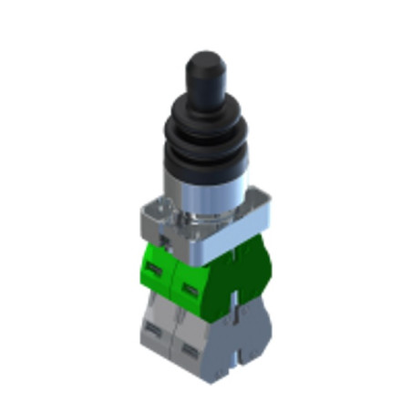 ECX1554  Joystick 4 posiz  A B C D mantenute  serie metallo H 55 mm