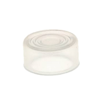 ECX1705  Cappuccio  protezione pulsanti  D 22  filo ghiera silicone  neuttro trasparente