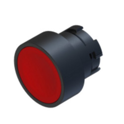 ECX3101   Pulsante plastico d 22 filo ghiera rosso