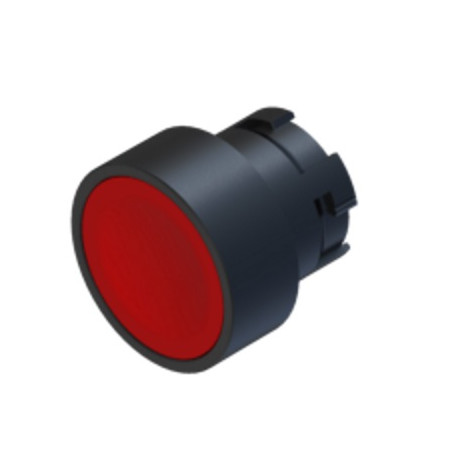ECX3101   Pulsante plastico d 22 filo ghiera rosso