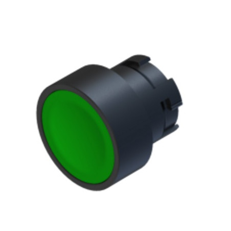 ECX3102  Pulsante plastico d.22  filo ghiera verde