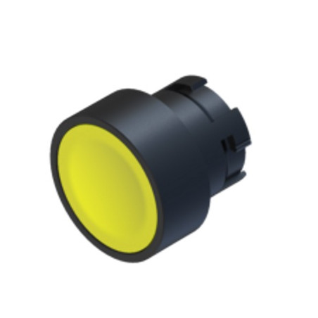 ECX3103  Pulsante plastico D 22  filo ghiera giallo