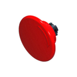 ECX3136  Pulsante  fungo plastico testa D 60  con sgancio a rotazione rosso