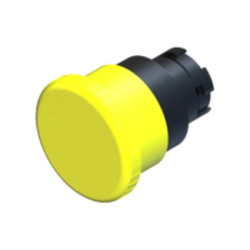 ECX3139  Pulsante  fungo testa D 40 giallo senza aggancio