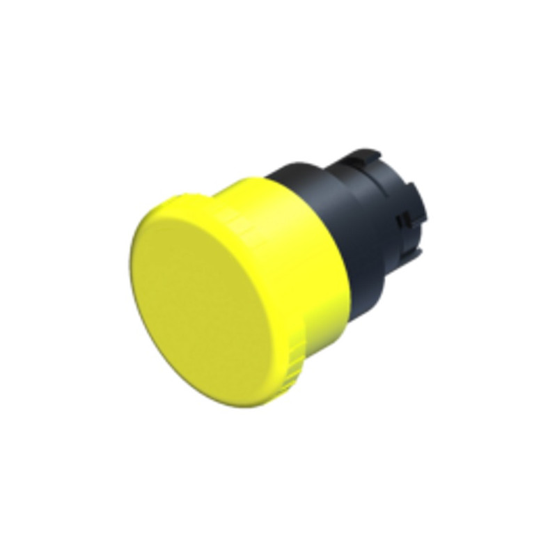 ECX3139  Pulsante  fungo testa D 40 giallo senza aggancio