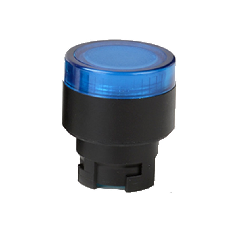ECX3204  Pulsante plastico D 22  luminoso filoghiera Blu