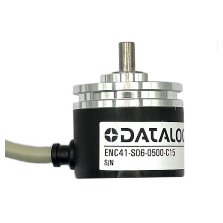 ENC41-S06-0500-C15  Encoder incrementale  500 Rpm  albero D 6mm  PUSH PULL Alim 12 24 Vdc  Uscita cavo assiale 1,5mt