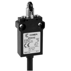 EP2G15ZU  Finecorsa  Pistoncino con rotella ortogonale in nylon   NO +  NC  uscita cavo  1mtl  IP67