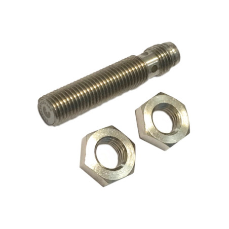 ICSXA30F02P1M8  Sensore induttivo M8  schermato alim 10 30Vdc  NO PNP  Sn  2mm  Corpo inox  H 40mm usc  conn M8 3 poli