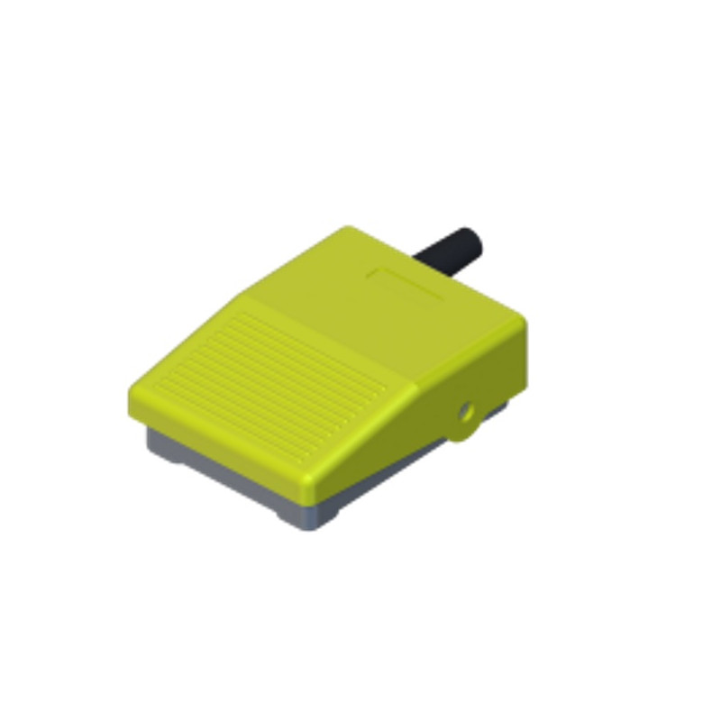 MP6111  Mini Pedale ABS Base grigia e coperchio giallo