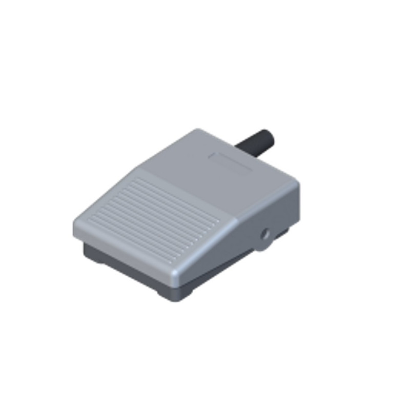 MP6112  Mini Pedale ABS base e coperchio grigio