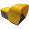 PS1212-V0   Pedale Singolo in PP con contatti 1NA 1NC  ad azione lenta  versione autoestinguente UL colore coperchio grigio  PG1
