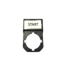 STARTLABEL  Targhetta per pulsante  D 22  con scritta   START