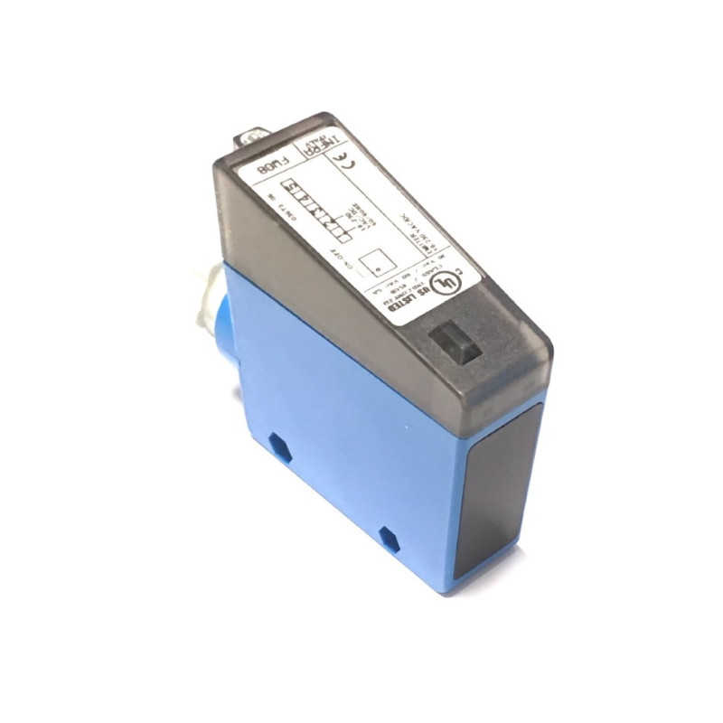 FW08  Sensore a barriera foto elettrico blocco Emettitore  di raggi infrarossi Sn  25m  con FW07  alim 14 230 VAc Dc  corpo para