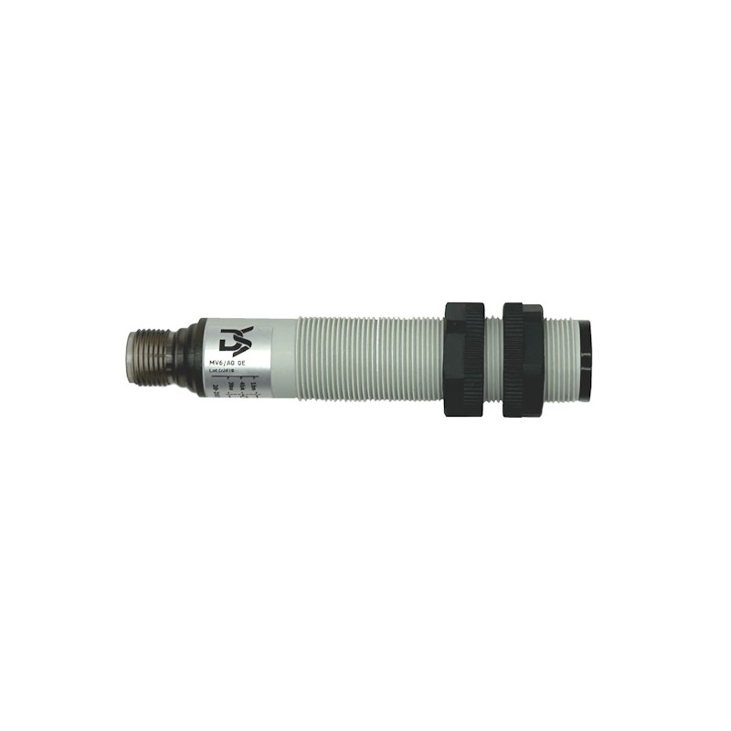 MV6/A0-0E  Sensore fotoelettrico M18 Diffuso 400 mm plast  20  253 Vca  50  60 Hz  NO conn  M12 assiale  IP67