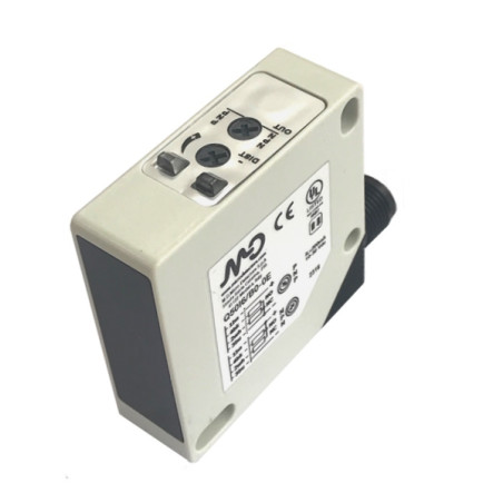Q50I6/B0-0E  Sensore fotoelettrico 50x50  riflessione diffusa alim 10  30 Vdc  NPN PNP NO NC  Sn 2000mm Adj  Corpo PBT Conn  M12