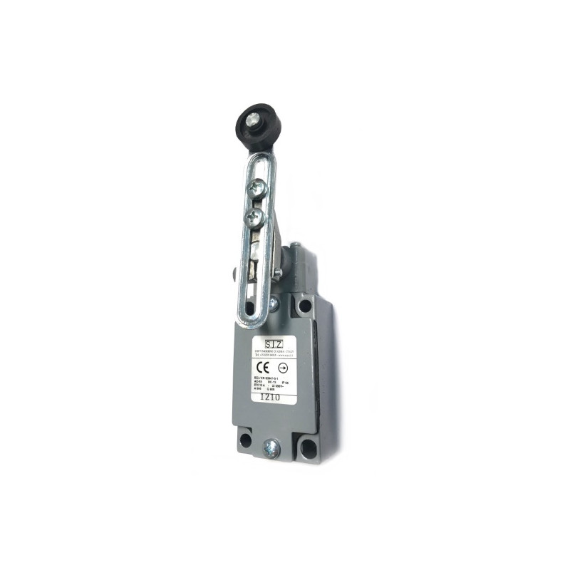 1210   Finecorsa  in metallo con rotella regolabile nylon Contatto 1NO 1NC  PG13,5  IP65
