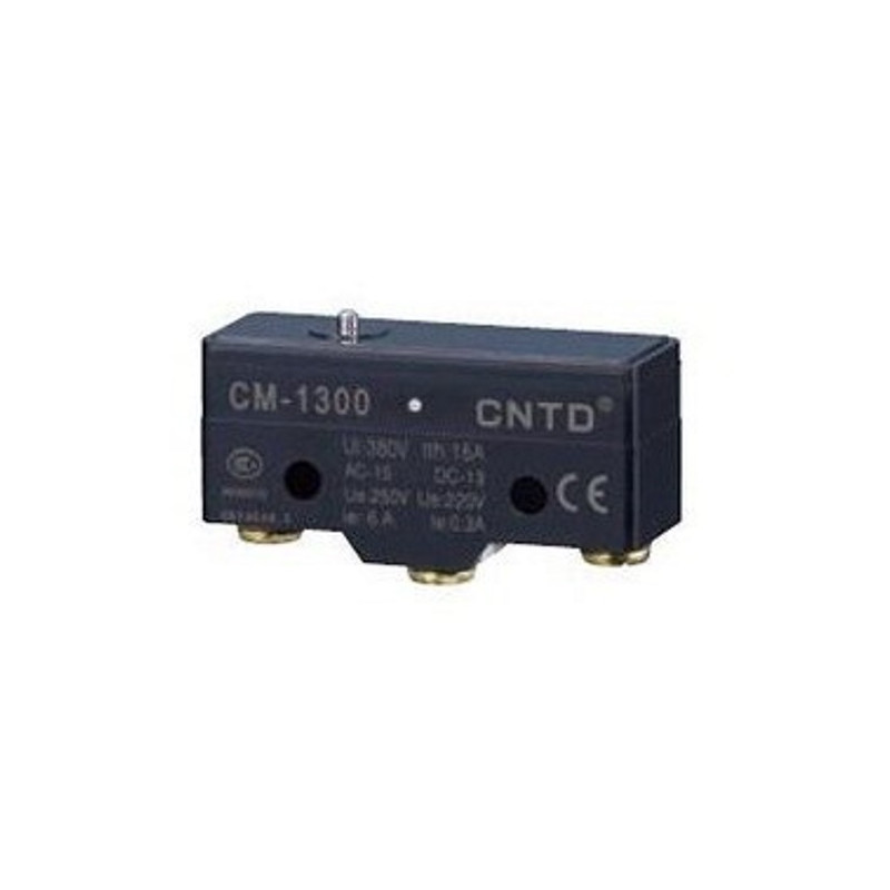 CM-1300  Micro interruttore switch serie CM  in plastica  pistoncino in acciaio inox  1NO NC  15A 250V  IP20