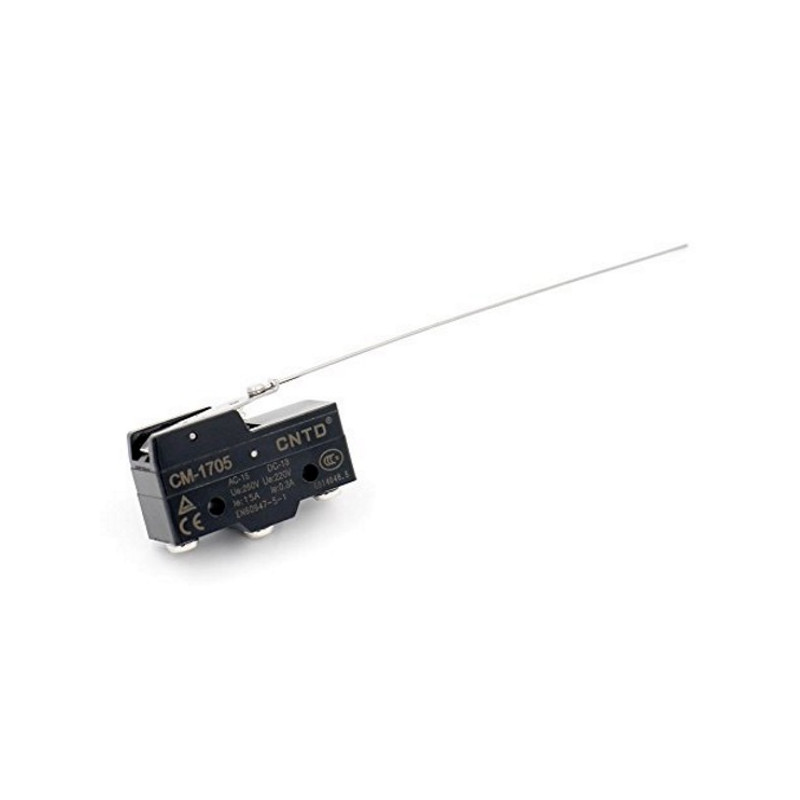 CM-1705   Micro interruttore switch serie CM  in plastica  leva in acciaio Inox  1NO NC  15A 250V  IP20