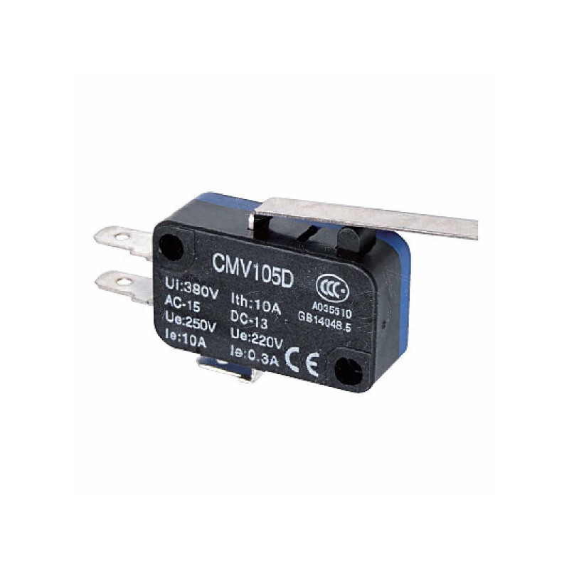 CMV-105-D   Micro interruttore switch leva inox NO  NC  10A 250V