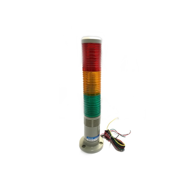 CPTL5ROG-24VAC   Lampeggiatore a led  24 Vac tre colori rosso  arancio  verde con luce fissa  lampeggiante senza cicalino