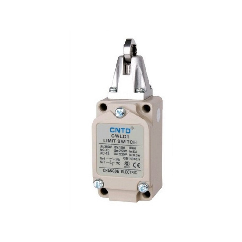 CWLD1  Finecorsa metallico con pistoncino con rotella in acciaio NO  NC 10A 250V  IP66 M20