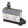 CZ-7110   Micro Finecorsa in plastica pistoncino inox  NO  NC  10A 250V IP40  passacavo in gomma