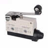 CZ-7121  Micro Finecorsa in plastica leva  inox con rotella in plastica  NO NC  10A 250V IP40  passacavo in gomma