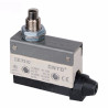 CZ-7310   Micro Finecorsa in plastica pistoncino  inox  NO NC  10A 250V  IP40 passacavo in gomma