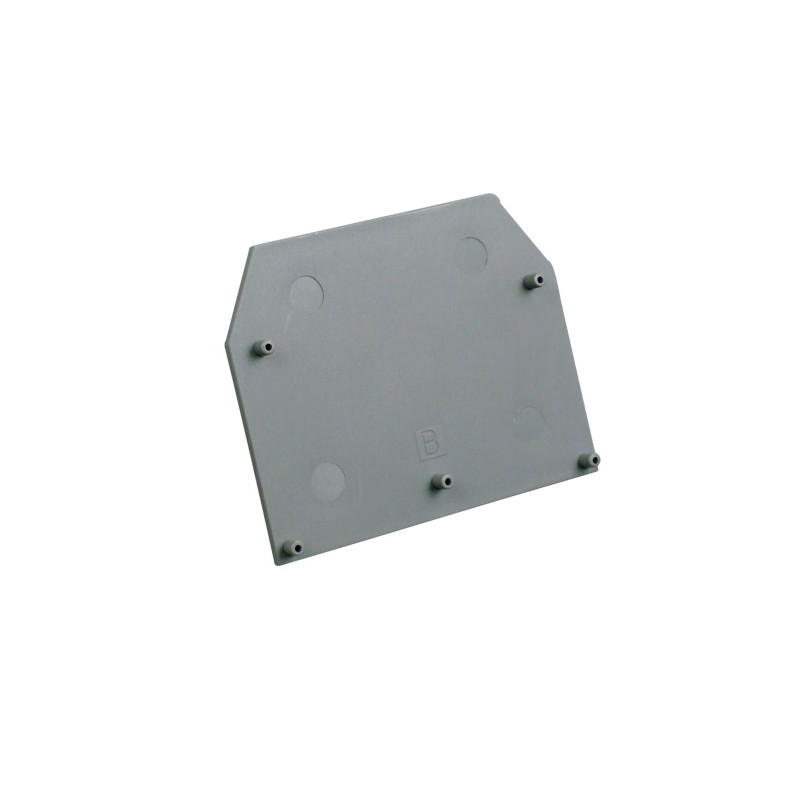 EP16GREY/10   Piastra terminale per morsetto  ER16  GrigioConfezione da 10pcs
