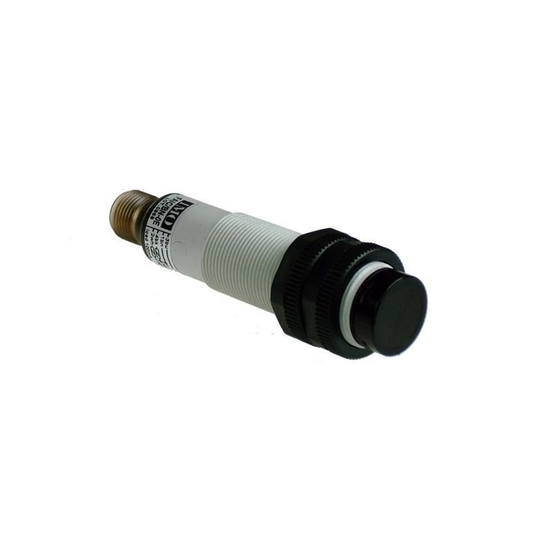 FAIC/BN-0E   Sensore fotoelettrico M18 Retro reflex  10 30Vdc  NO  NC  NPN  Sn  4m  corpo PBT conn  M12