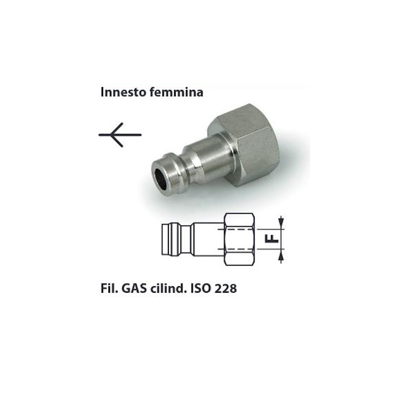 IRF 8M   Innesto rapido mignon  F   G 1/8