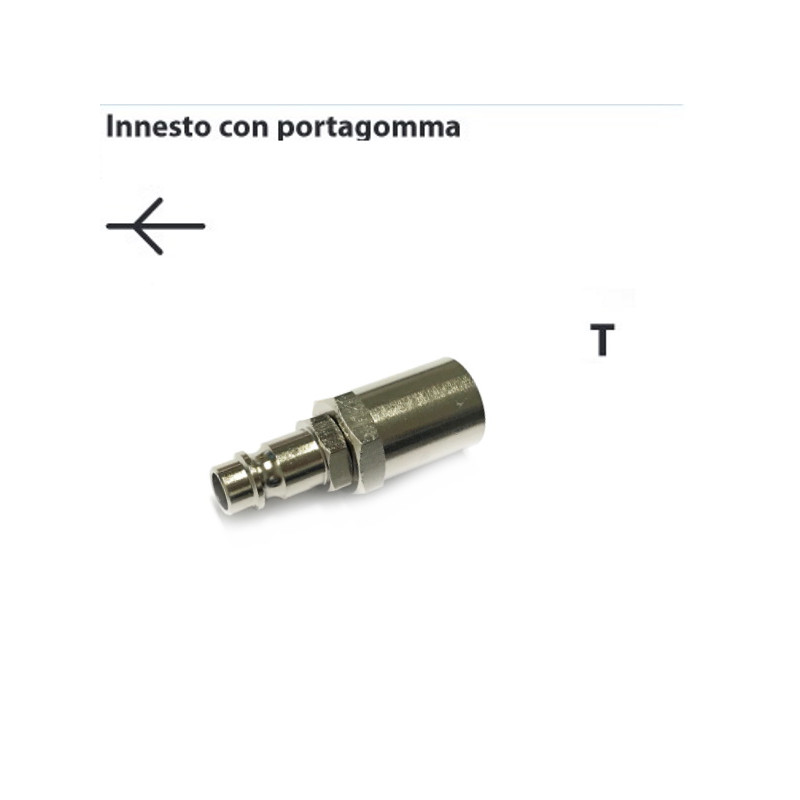 IRG.8-17  Innesto rapido porta gomma T 08 17