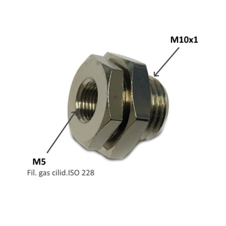 L06.M5   Passaparete in ottone nichelato F F  M5