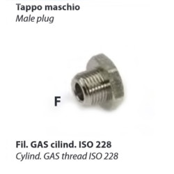 L83.1/8   Tappo maschio cilidrico G 1/8