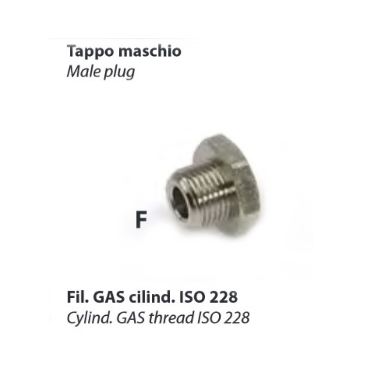 L83.1/8   Tappo maschio cilidrico G 1/8