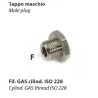 L83.1/8   Tappo maschio cilidrico G 1/8