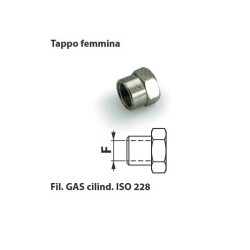 L84 1/4   Tappo femmina 1/4