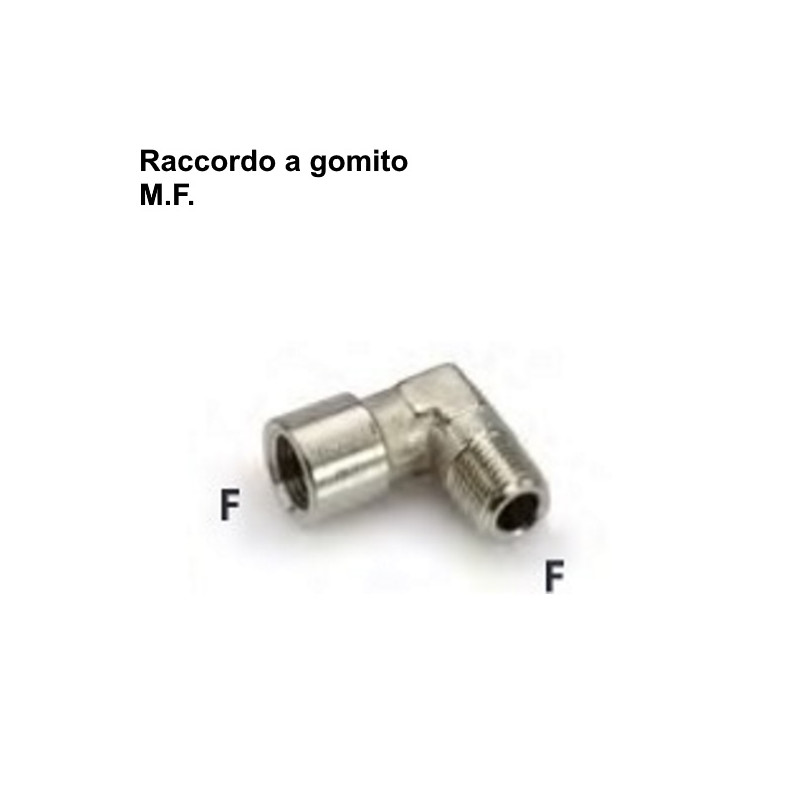 L85-3/8   Raccordo a  gomito  M F 3/8