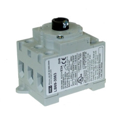 LB69-3063   Sezionatore per montaggio su base  3 poli  63 A per uso con E69     Alberi e H69    Maniglie