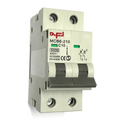 MCB6-210   Interruttore automatico magnetotermico 2 P 10A  400Vac