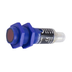 S5N-SA-5-M01-PK  Sensore fotoelettrico  M18 Soppressione dello sfondo Sn 100  800 mm alim 10  30Vdc  PNP  NO Conn  M12