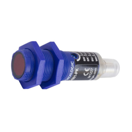 S5N-SA-5-M01-PK  Sensore fotoelettrico  M18 Soppressione dello sfondo Sn 100  800 mm alim 10  30Vdc  PNP  NO Conn  M12