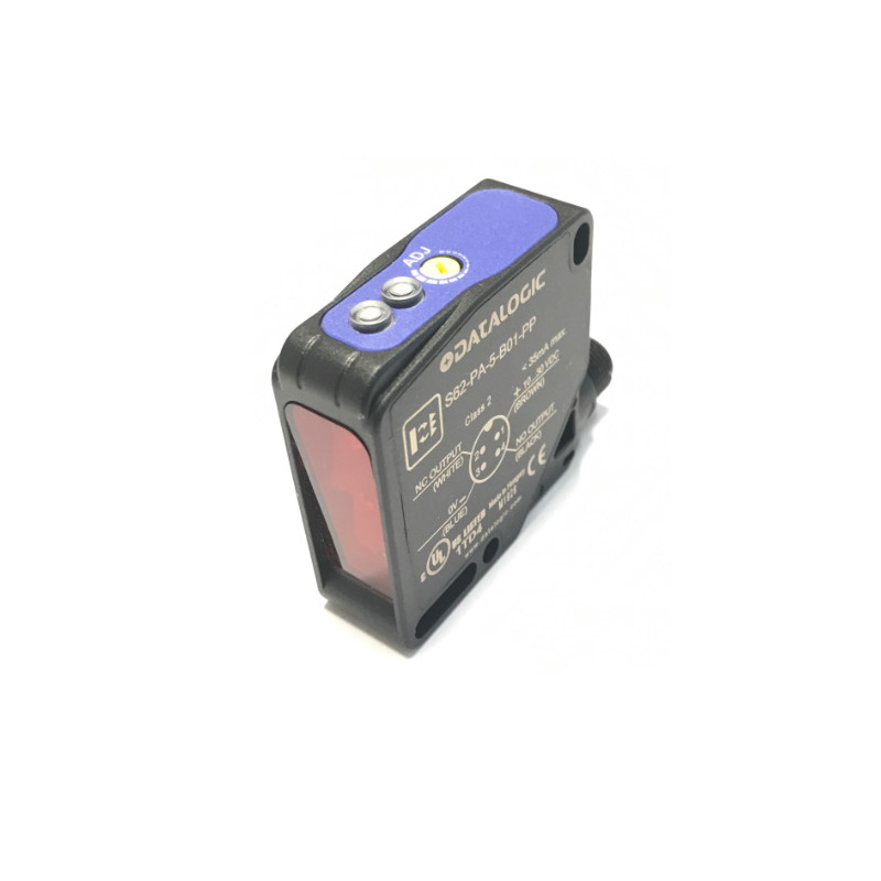 S62-PA-5-B01-PP  Sensore  Reflex Polaririzzata Sn 9 mt   formato quadrato 50X50 uscita NO NC  PNP  10 30VDC  Conn  M12