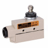 TZ-6102   Finecorsa in metallopistoncino con rotella in acciaio inox parallela e cuffia antipolvere  NO NC 15A 250V IP65 pressac